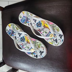 Sakroots Multicolor Wedge Sandals